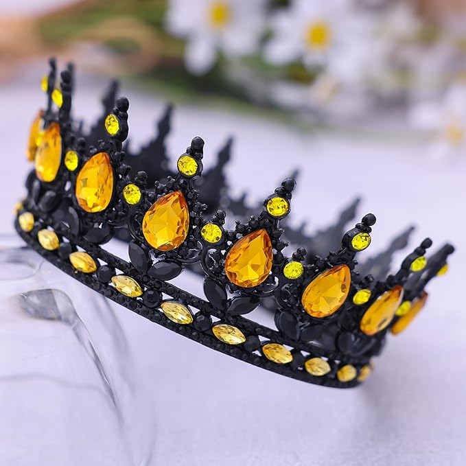 Queen Crown for Women Crystal Tiara for Girl Rhinestone Wedding Headband for Bride Hair Accessories for Halloween Costume Birthday Party Prom Gifts