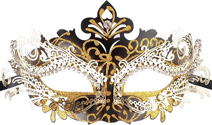 Coddsmz Couple Masquerade Mask Set - Venetian & Mardi Gras Mask for Women & Men