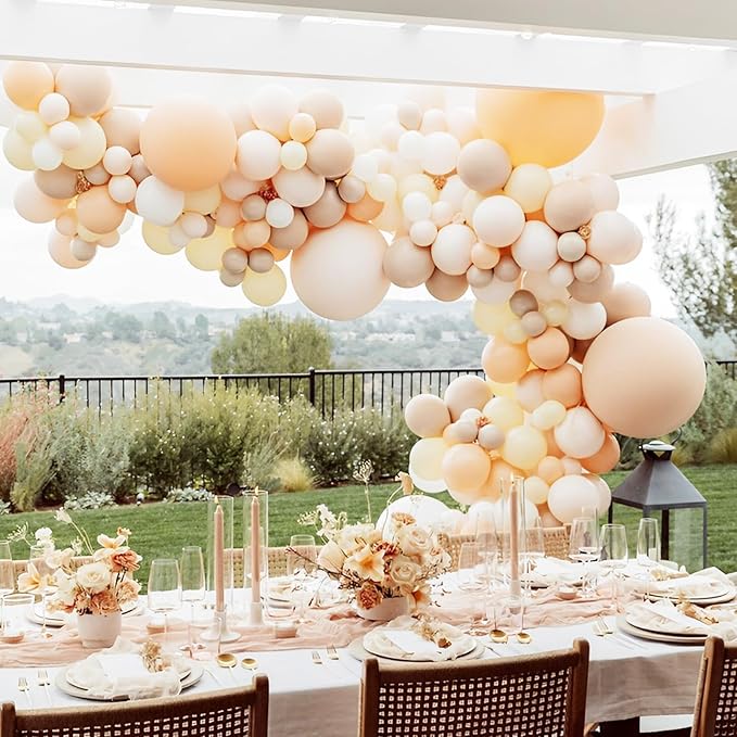 Blush Balloons, 66pack 12inch Nude Latex Party Balloons for Graduation, Wedding, Birthday, Bridal Shower, Baby Shower, Boho Theme Party, Anniversary Party Decorations