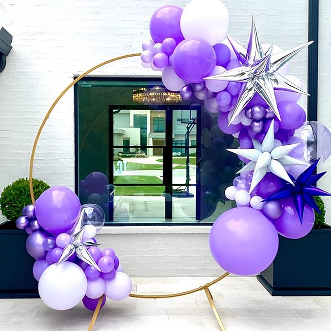 90pack Purple Balloons Different Size 18/12/10/5 Inch Purple Balloon Garland Arch Kit for Halloween, Graduation, Wedding, Birthday, Baby Shower, Anniversary Party Decorations