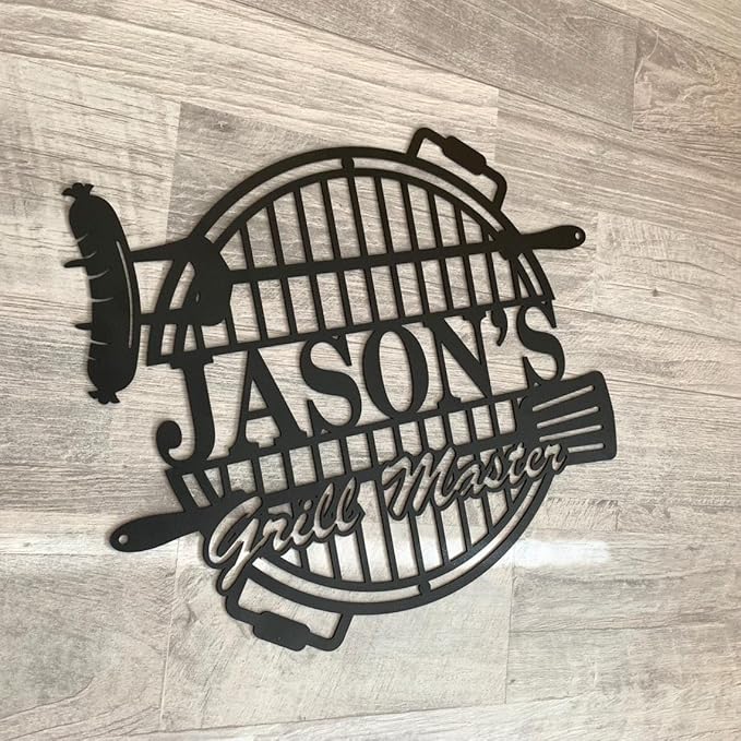 Personalized Metal Barbecue Wall Sign, Custom Barbecues Sign for Outdoor, Large BBQ, Barbecue Metal, Custom BBQ & Grill Signs, Father's Day Gift, Gift for Dad, Grandpa /5