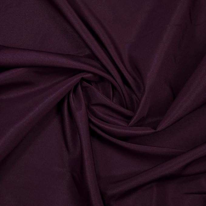 Gee Di Moda Fitted Tablecloth - 72 x 30 Inch Eggplant Fitted Table Cloth for 6 Foot Rectangle Table - Heavy Duty Washable Fabric - for 6 Ft Buffet Table Holiday Party Dinner Wedding & Trade Show