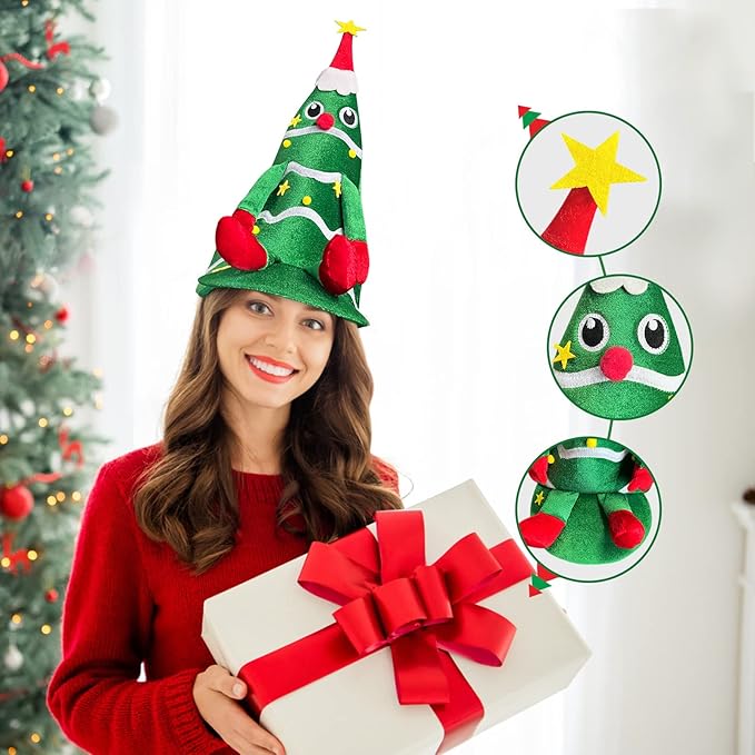 Christmas Hat,Gnome Hat, Strange Dr.Seuss Hats,Holiday Duck Cap for Xmas New Year Festive Party Supplies