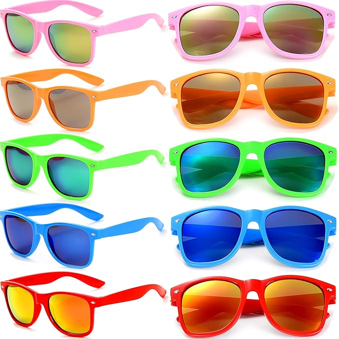 Eyegla Sunglasses Bulk Adults Party Sunglasses 80s Glasses Shades for Party Favors 8/10/20/30Pack