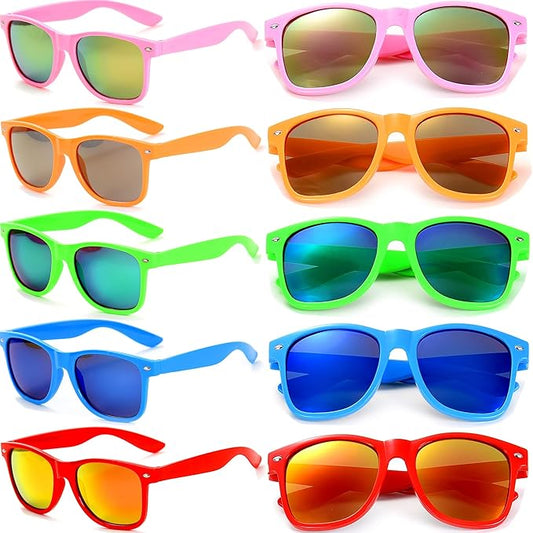 Eyegla Sunglasses Bulk Adults Party Sunglasses 80s Glasses Shades for Party Favors 8/10/20/30Pack