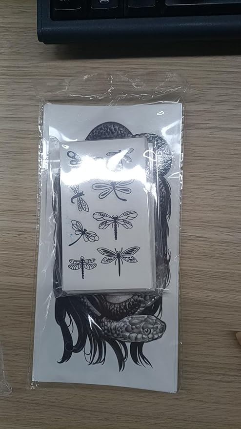 Yazhiji 77sheets Waterproof Temporary Tattoo for Girls or Boys Kids 17sheets Larger Half Arm Lion Wolf Owl Elk Snake Butterfly Rose Fake Tattoos for Men or Women And 60 sheets Tiny Tattoo Sticker
