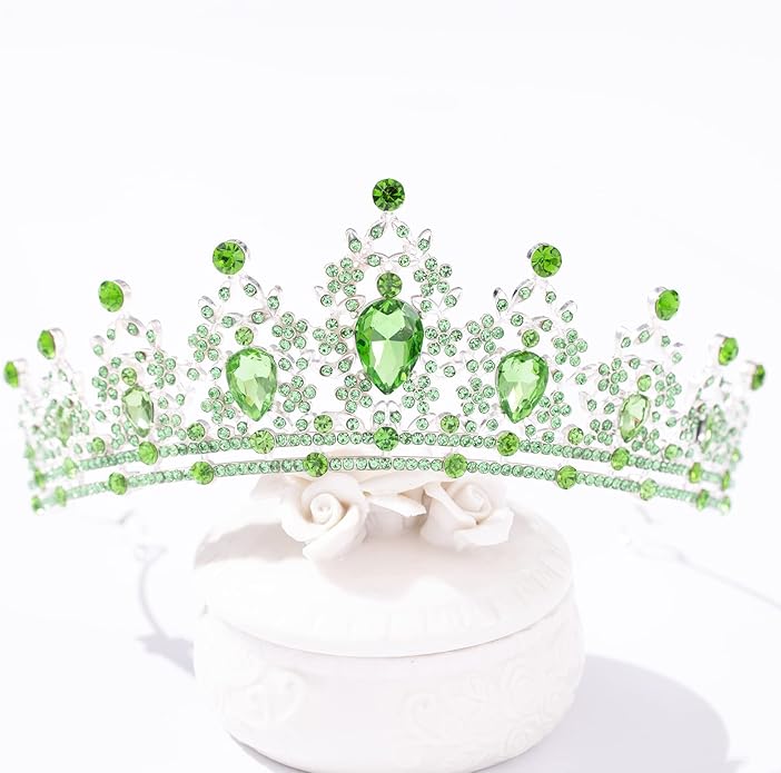 FORSEVEN Crystal Tiaras for Women, Wedding Tiaras and Crowns for Women Tiaras for Birthday Party Princess Crown Hair Accessories Bride Rhinestone Halloween Decorations Headband