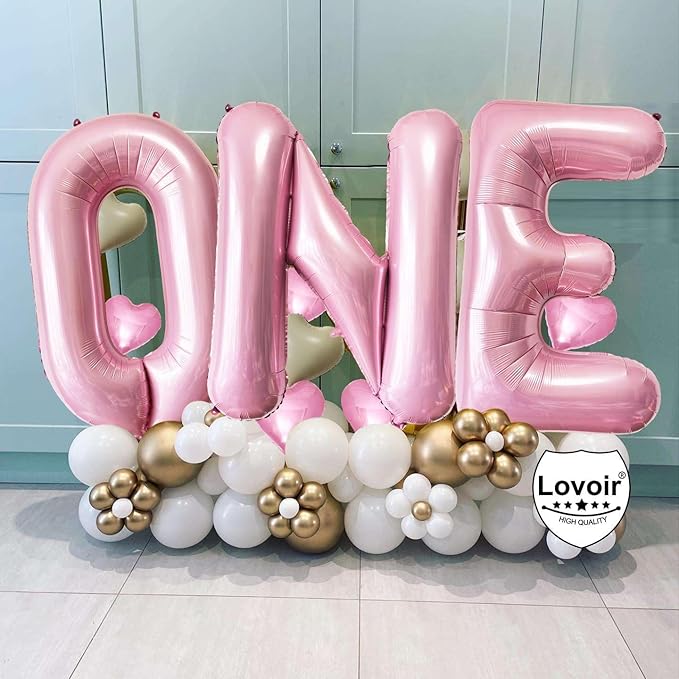 Pink Letter T Balloons, 40 Inch Pastel Pink Letter Balloons T Foil Mylar Helium Pink Letter Balloons for Birthday Party Supplies Anniversary Event Celebration Decorations Alphabet Pink T