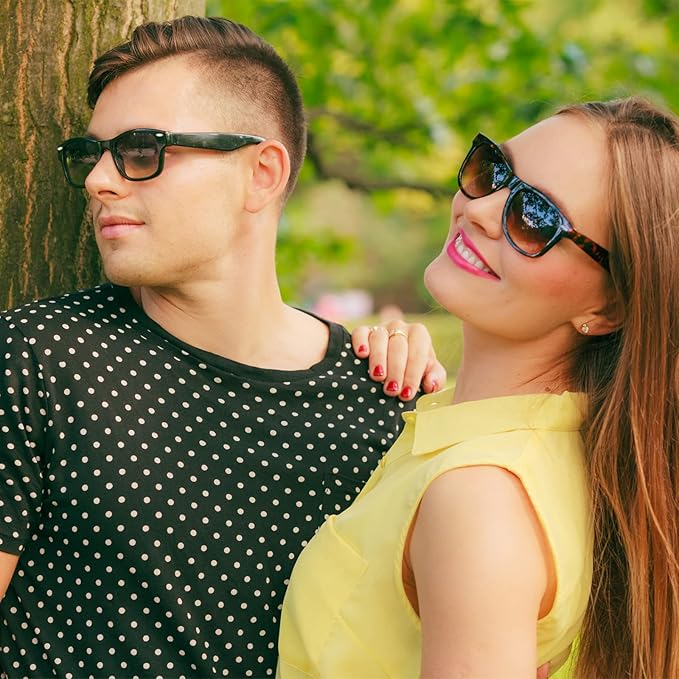 Pibupibu Neon Colors Party Favor Supplies Unisex Sunglasses Pack of 8