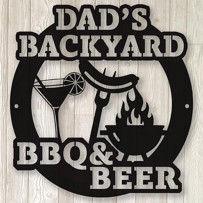 Personalized Customized Name Metal Signs for Backyard, Patio, Men's Caves, Restaurants & Farmhouse