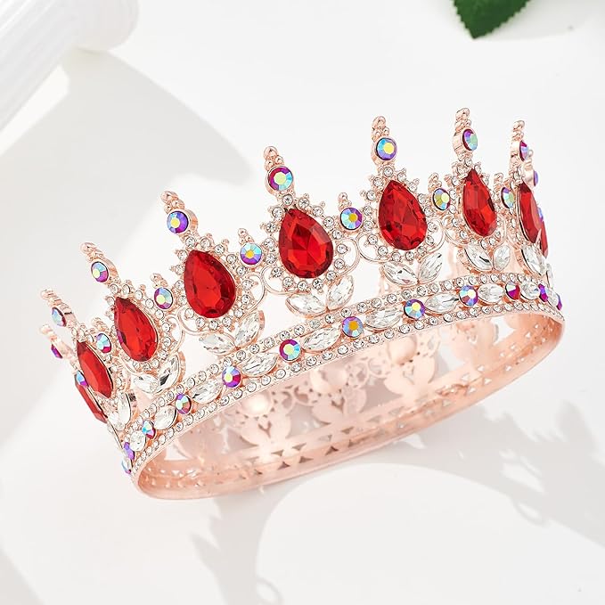 Queen Crown Rhinestone Wedding Crowns and Tiaras for Women Costume Party Hair Accessories Princess Birthday Crown Crystal BridalCrown