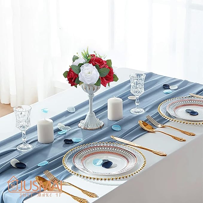 Artificial Flowers Ball 4 Pcs Red White Flowers Wedding Table Centerpiece Table Decorations Flower Arrangement for Table Flowers centerpieces Wedding Flowers Wedding centerpieces