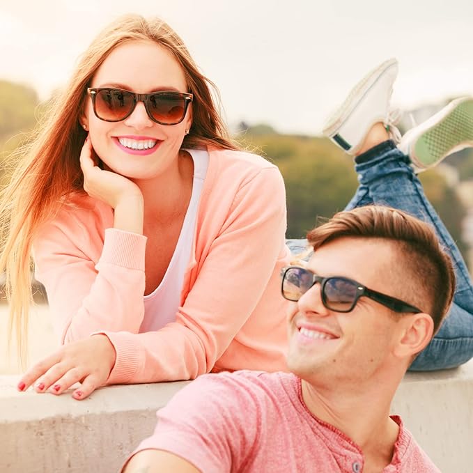 12/24 Pack Wholesale Retro Neon Colors Party Favor Supplies Unisex Sunglasses Bulk for Adults Teens, UV400 Protection