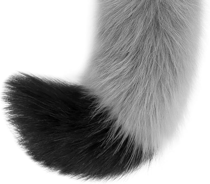 Faux Fur Furry Animal Cat Fox Tail for Halloween Party Cosplay Costume Accessories