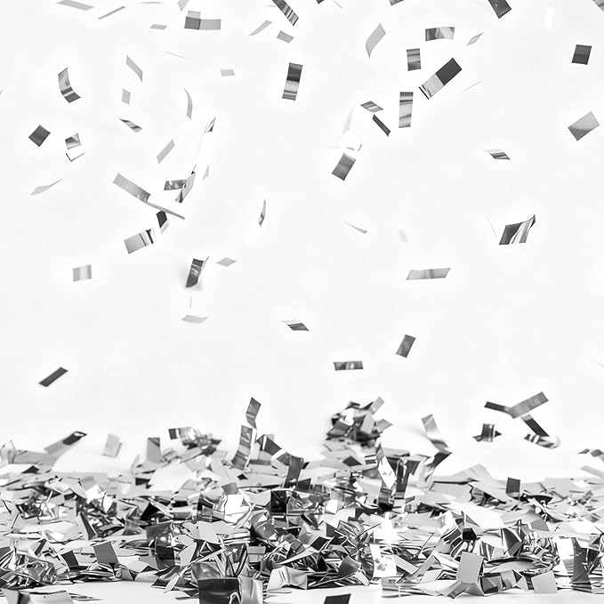 Sumind 1000 Grams Gold Silver Large Metallic Confetti Rose Glitter Throwable Table Scatter Foil Confetti for Wedding Birthday Party Baby Shower Graduation Christmas Celebrations