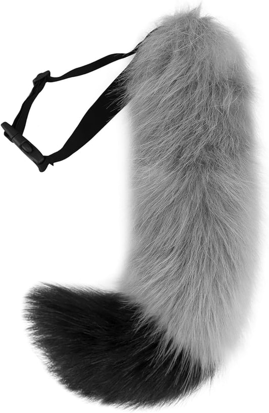 Faux Fur Furry Animal Cat Fox Tail for Halloween Party Cosplay Costume Accessories