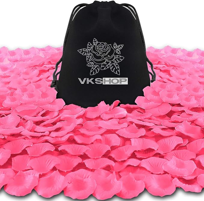 4500 Pack Pink Rose Petals,Artificial Roses Flower Petals for Romantic Night,Valentine's and Weddings