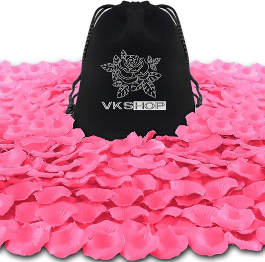 4500 Pack Pink Rose Petals,Artificial Roses Flower Petals for Romantic Night,Valentine's and Weddings