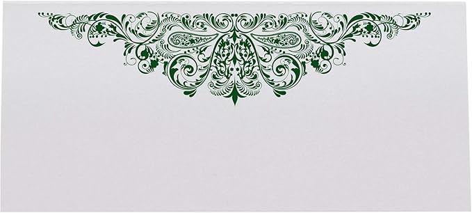 Paisley Place Cards, Hunter Green (Choose Color), Set of 60, Pre-cut and Scored - Wedding, Party, Dinner, and Special Events - Made in the USA