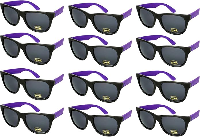 EDGEIWEAR 80s Neon Party Sunglasses for Adult Party Favors with CPSIA certified-Lead(Pb) Content Free