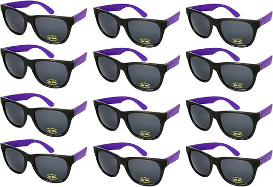 EDGEIWEAR 80s Neon Party Sunglasses for Adult Party Favors with CPSIA certified-Lead(Pb) Content Free
