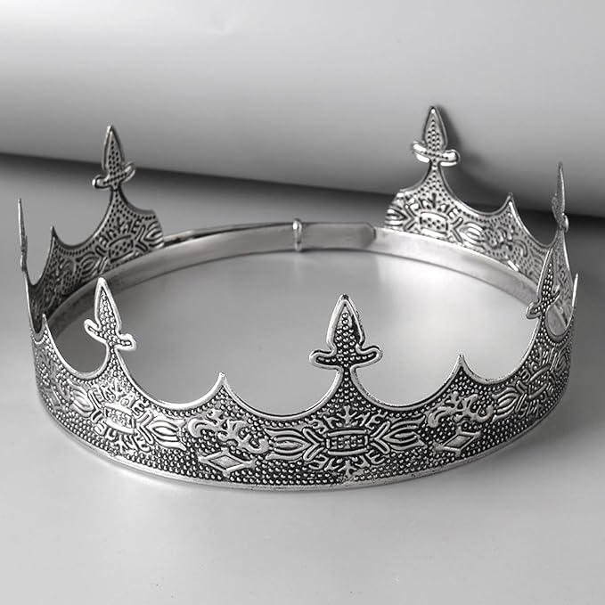 King Crown for Men Crowns Tiara for Birthday Party Costume