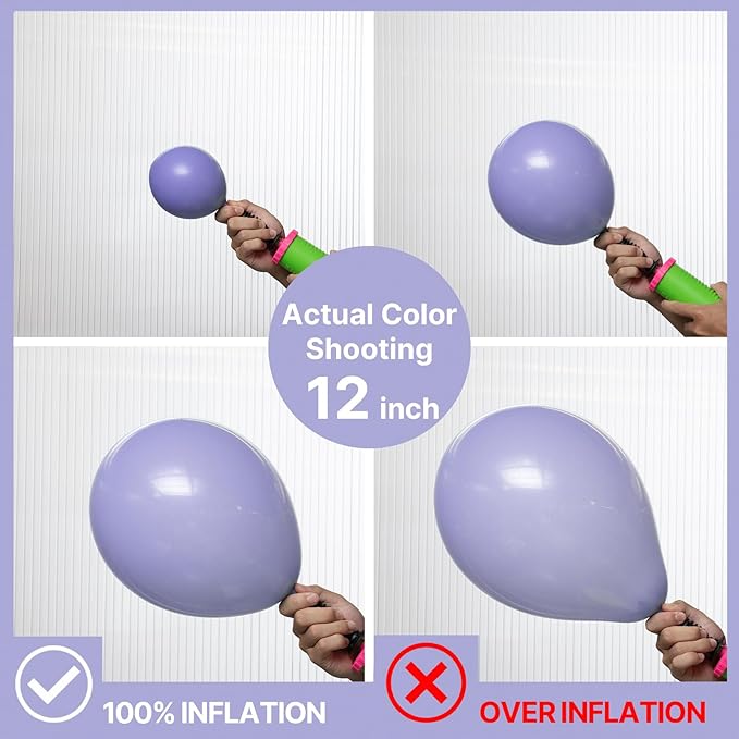 PartyWoo Dusty Purple Balloons 50pcs 12 Inch Lavender Lilac Boho Neutral Balloons for Graduation Baby Shower Bridal Shower Wedding Engagement Cat Tornado Theme Birthday Party Decorations Purple-F49