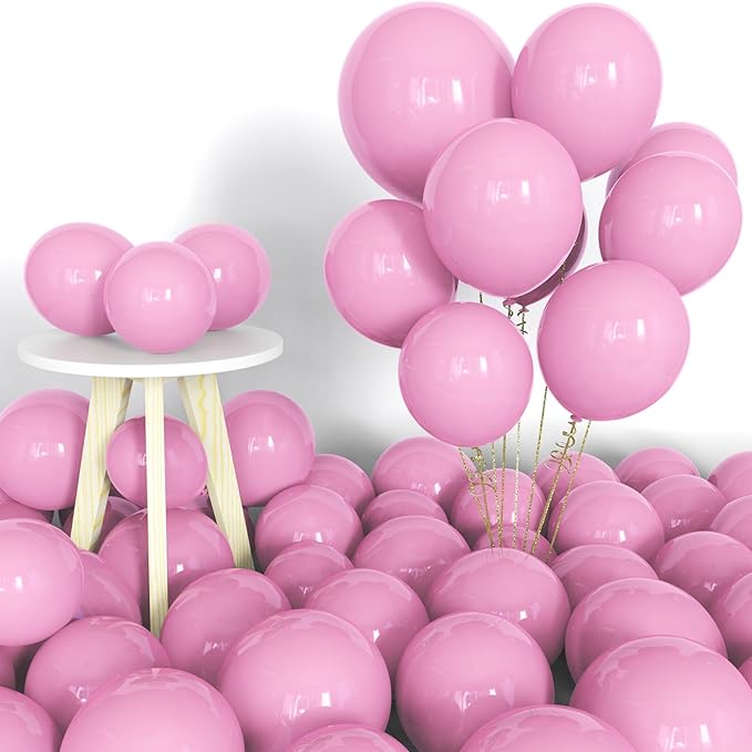 Labeol 151 pcs Pink Balloons Different Sizes Pack of 18 Inch 12 Inch 10 Inch 5 Inch Baby Pink Balloons for Birthday Baby Shower Wedding Anniversary Party Decorations