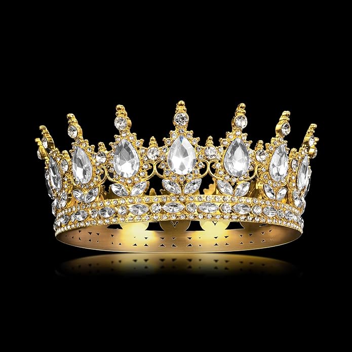 Crown for Women Crystal Rhinestone Wedding Tiara Queen Hair Accessories for Birthday Prom Pageant Princess Headband