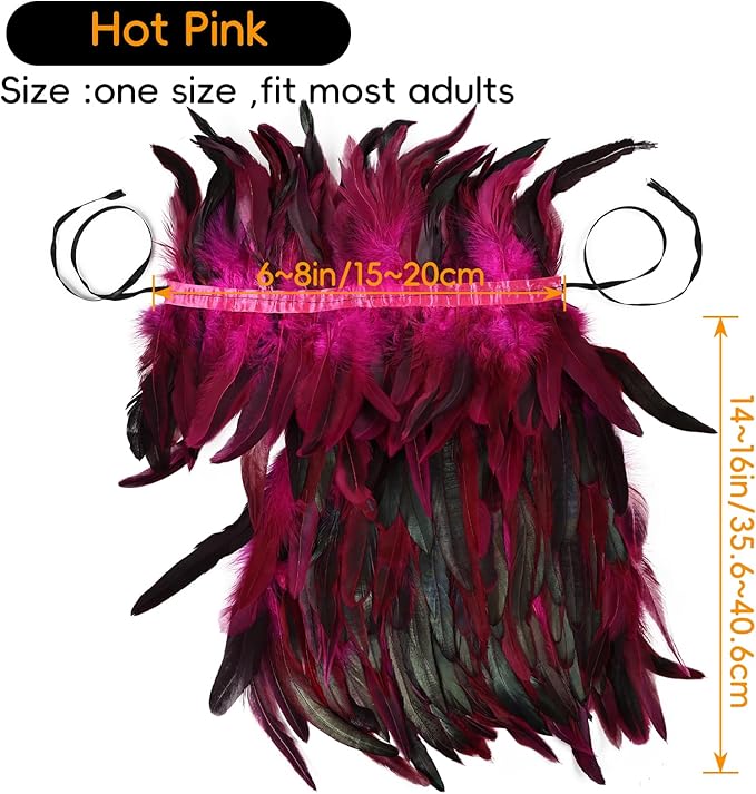 Gothic Natural Feather Shrug Feather Shawl Wrap Cape Victorian Collar for Halloween Cosplay Party Costume Accessories