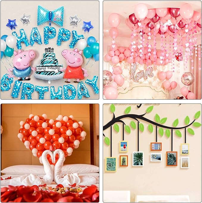 3000pcs Glue Point Clear Balloon Glue Removable Adhesive Dots Double Sided Dots of Glue Tape for Balloons Craft Glue Points Dots Sticky Dots or Wedding Decoration