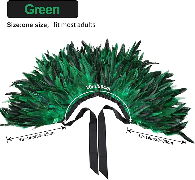 Gothic Natural Feather Shrug Feather Shawl Wrap Cape Victorian Collar for Halloween Cosplay Party Costume Accessories