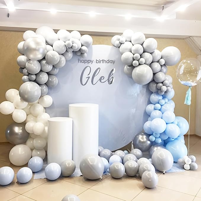 Gray Balloons, 66pack 12inch Grey Latex Party Balloons for Graduation, Wedding, Birthday, Gender Reveal, Baby Shower, Bridal Shower, Anniversary Party Decorations