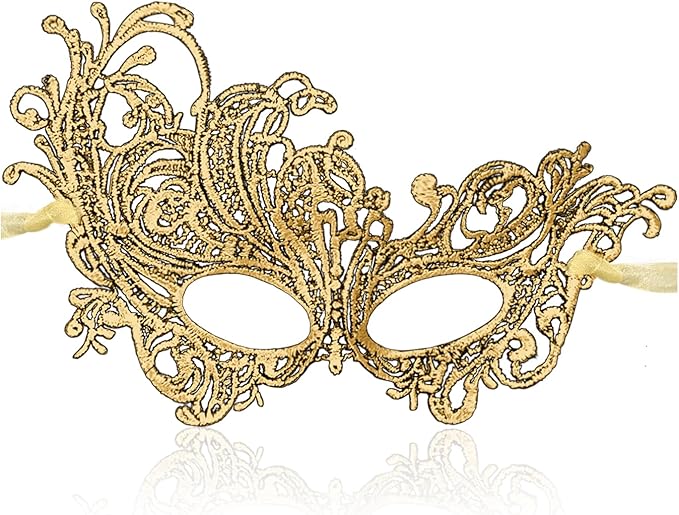 Masquerade Mask for Women Soft Lace Womens Masks Mardi Gras Mask Halloween Venetian Masks Carnival Cosplay Party Mask