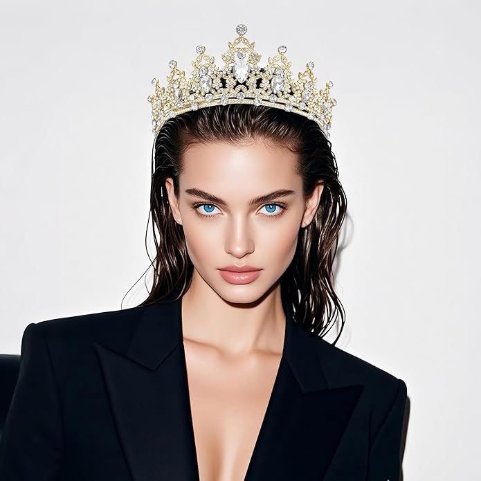 tiaras and crowns for women queen crowns for Women and Girls Crystal Princess Tiaras Rhinestone Tiaras For Wedding Bridal Birthday Prom Pageant Party