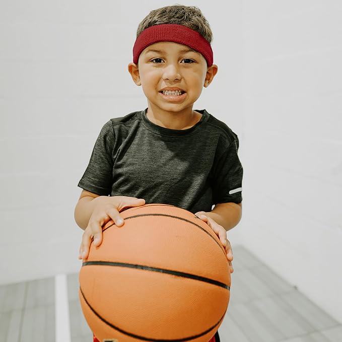 Suddora Toddlers Headbands, Sports Sweatbands for Kids, Non-Slip and Lightweight Fabric Bands for Youth Basketball, Soccer, and Tennis, Moisture-Wicking Bands for Cosplay & Costumes