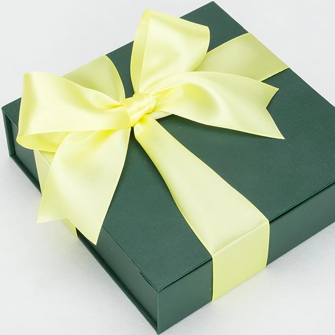 ATRBB 25 Yards 1-1/2 inch Wide Satin Ribbon Perfect for Wedding,Handmade Bows and Gift Wrapping(Light Yellow)