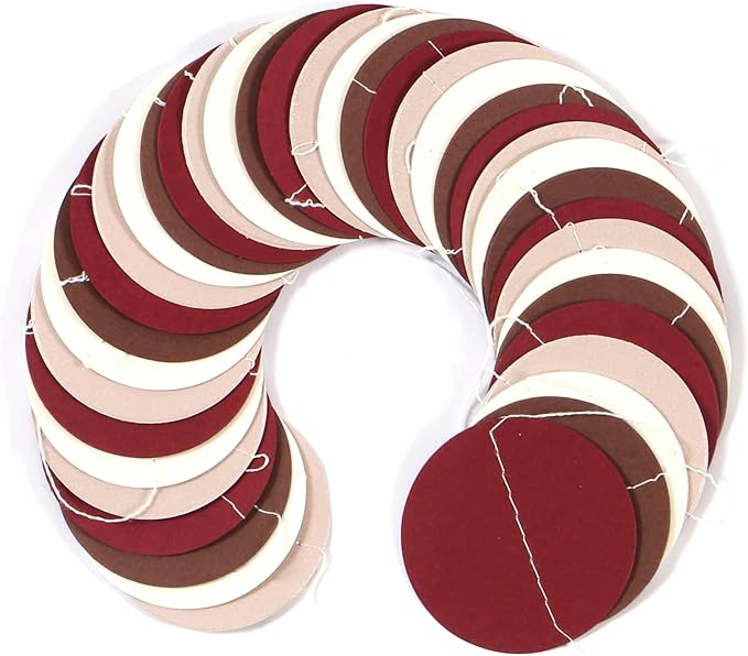 Brown-Burgundy Beige Boho Party-Decorations Paper-Garland - 52Ft Fall Autumn Tan Blush Nude Pink Streamers Banner,Birthday Baby Bridal Shower Wedding Engagement Bachelorette Decor Lasting Surprise