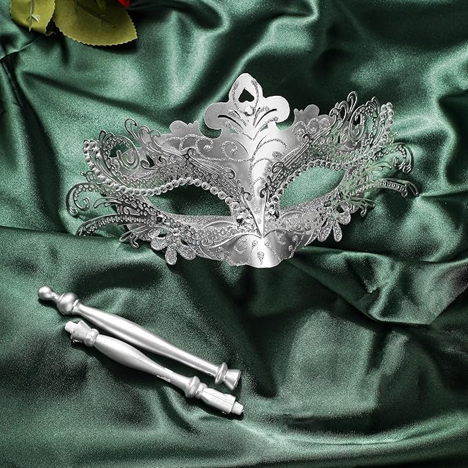 YU FENG Venetian Masquerade Mask for Women Couples Besties-Prom,Balls,Mardi Gras,Halloween and Parties Costume Mask
