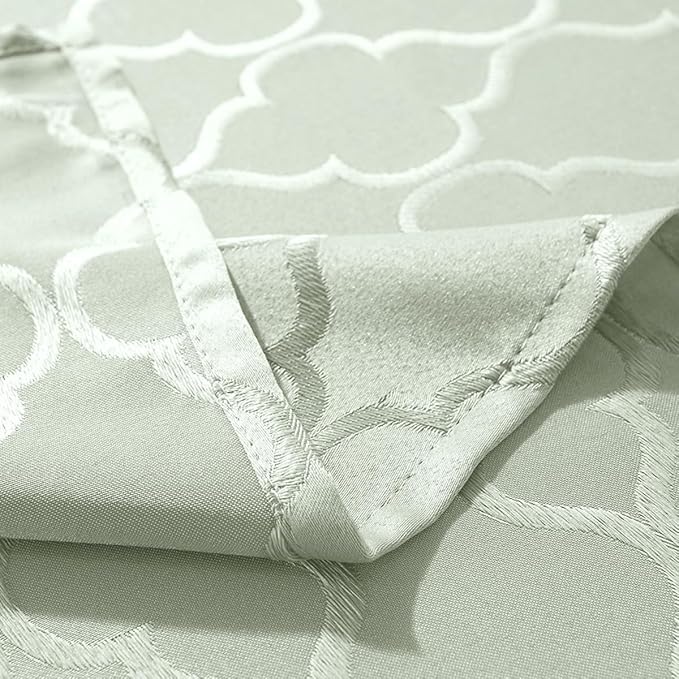 SASTYBALE Spring Jacquard Napkin Flower Pattern Polyester Spill Proof Wrinkle Resistant Durable Napkins for Kitchen Dining Tabletop (Sage Green, 20"x 20" Square Napkin)