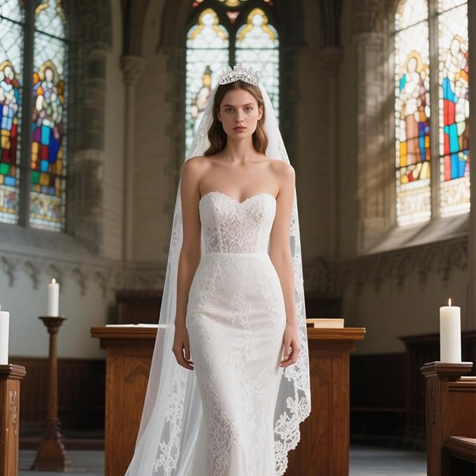 Bride Rhinestones Tiara Silver Crystal Princess Queen Crowns Headband for Women Wedding Birthday Halloween Prom Pageant Party Coming of Age Ceremony,Photo Props （HG346-Silver White）