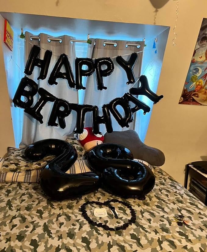 Smlpuame 40 inch Number Balloon 0-9 Black Large Number 9 Balloons,Digital Balloons for Birthday Party Celebration Decorations Supplies, Helium Foil Number Balloons for Wedding Anniversary