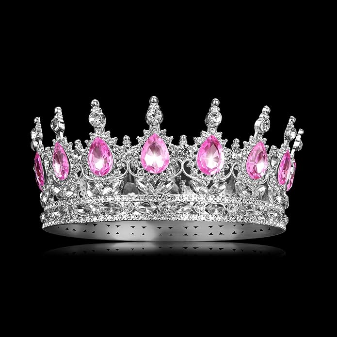 Crown for Women Crystal Rhinestone Wedding Tiara Queen Hair Accessories for Birthday Prom Pageant Princess Headband