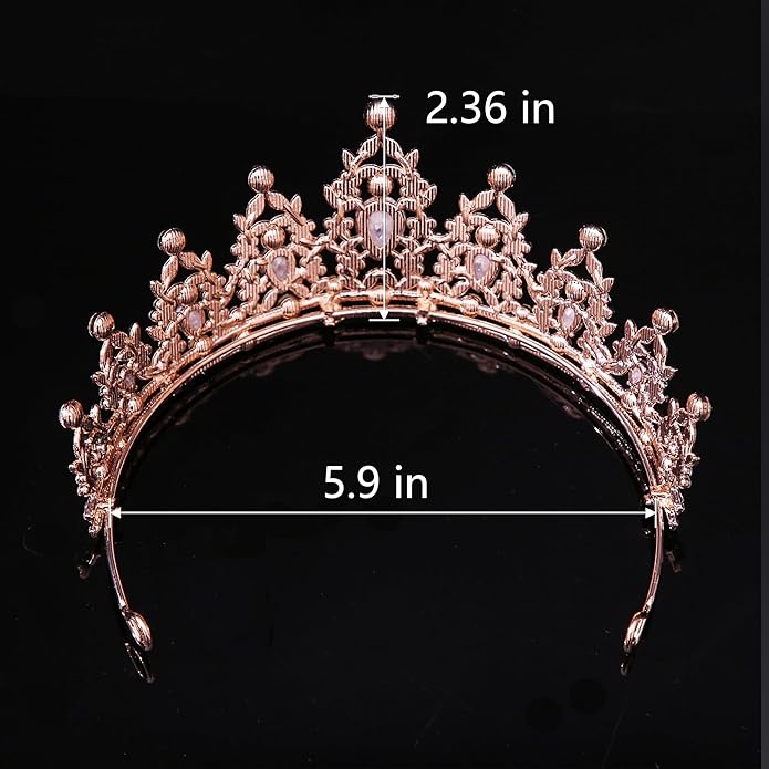Kamirola - Queen Crown and Tiaras Princess Crown for Women and Girls Crystal Headbands for Bridal, Princess for Wedding and Party（01）