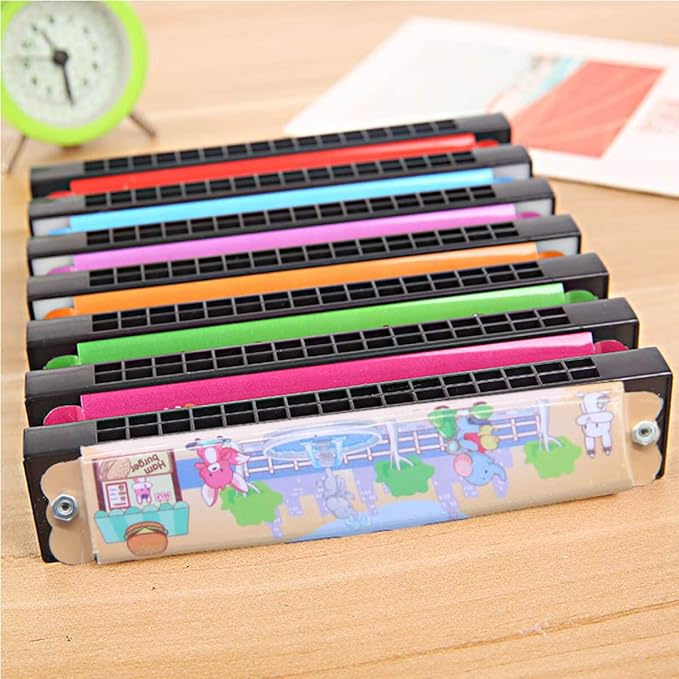 Harmonica for Kids Birthday Party Favor, 24Pcs Kids Harmonica Toy Gift, 16 Holes Toddler Harmonicas, Party Favors for Goodie Bags