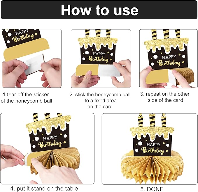 9 Pieces 21st Birthday Decoration 21 st Birthday Centerpieces for Tables Decorations Cheers to 21 Years Honeycomb Table Topper for Men and Women 21 Years Party Decor Supplies