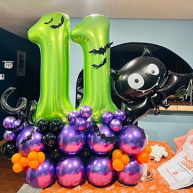 Smlpuame 40 inch Number Balloon 0-9 Green Large Number 0 Balloons,Digital Balloons for Birthday Party Celebration Decorations Supplies, Helium Foil Number Balloons for Wedding Anniversary