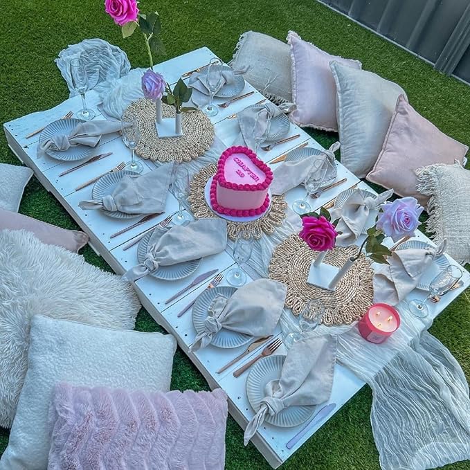 10 Pack White Table Runner 120 Inch Cheesecloth Table Runner 10FT Rustic Boho Gauze Table Runner Long Cheese Cloth Table Runner Semi Sheer Runners for Wedding Bridal Baby Shower Party