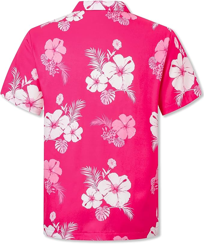 Cromoncent Matching Hawaiian Outfits for Family, Dad and Son Matching Luau Beach Tropical Shirts Mommy Daughter Tropical Sets
