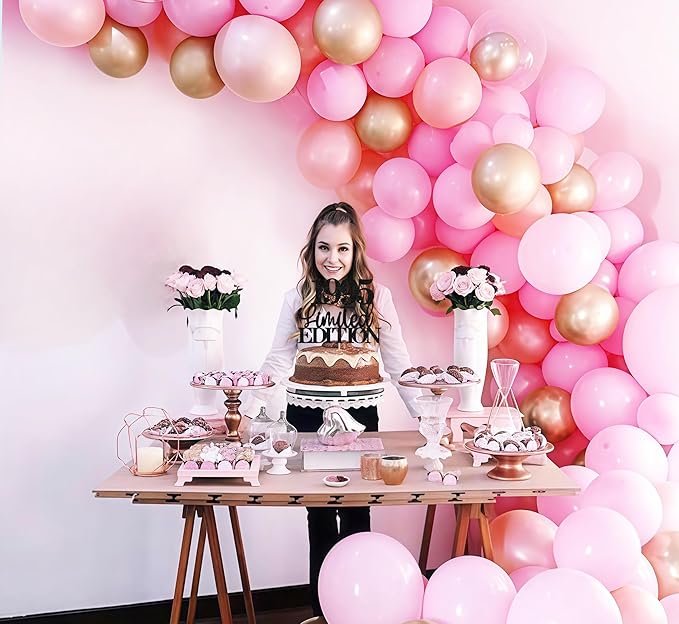 Limited EDITION 1995 Cake Topper - Black Glitter Happy 30th Birthday Party Cake Decoration Supplies, Cheer to 30 Years Cake Bunting Decor for 30th Birthday Party Photo Booth Props